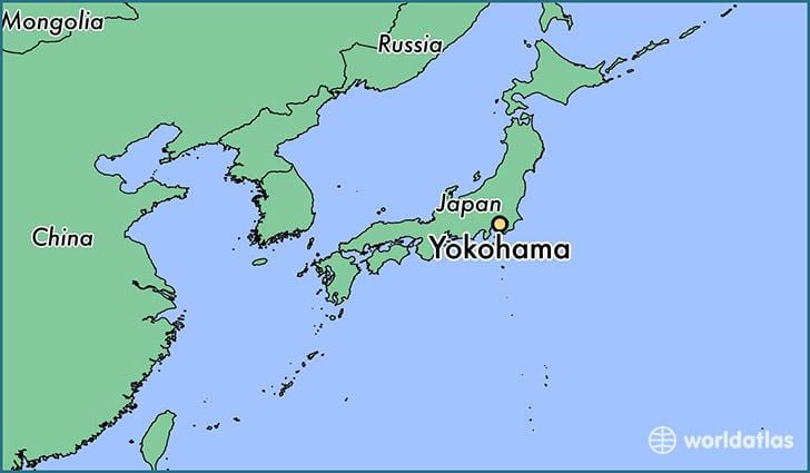Kat jeyografik nan Yokohama sou