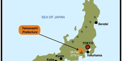 Yokohama sou yon kat jeyografik