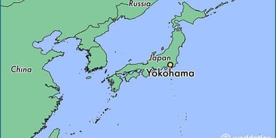 Kat jeyografik nan Yokohama sou