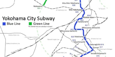 Yokohama metro kat jeyografik